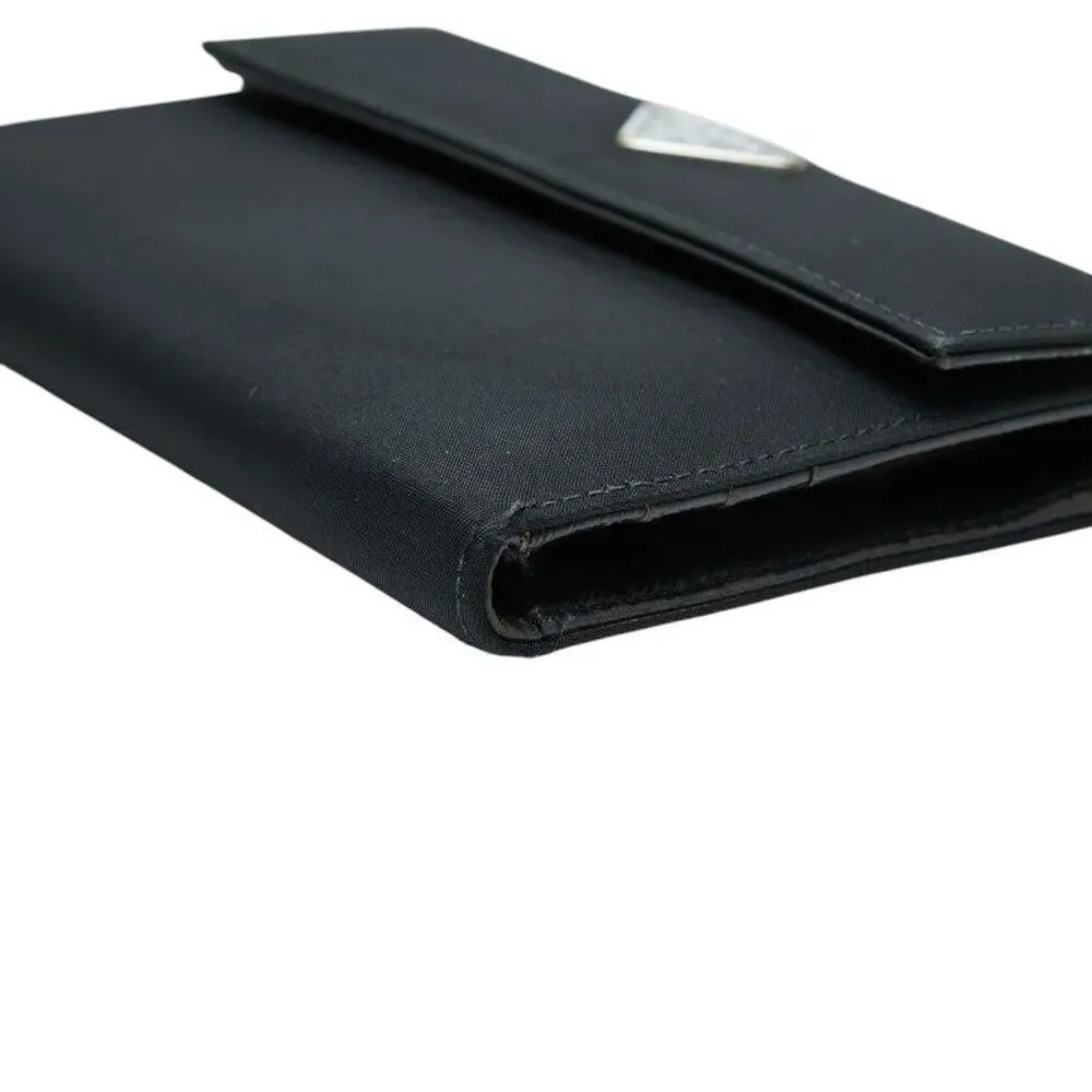 Prada Triangle Logo Trifold Wallet